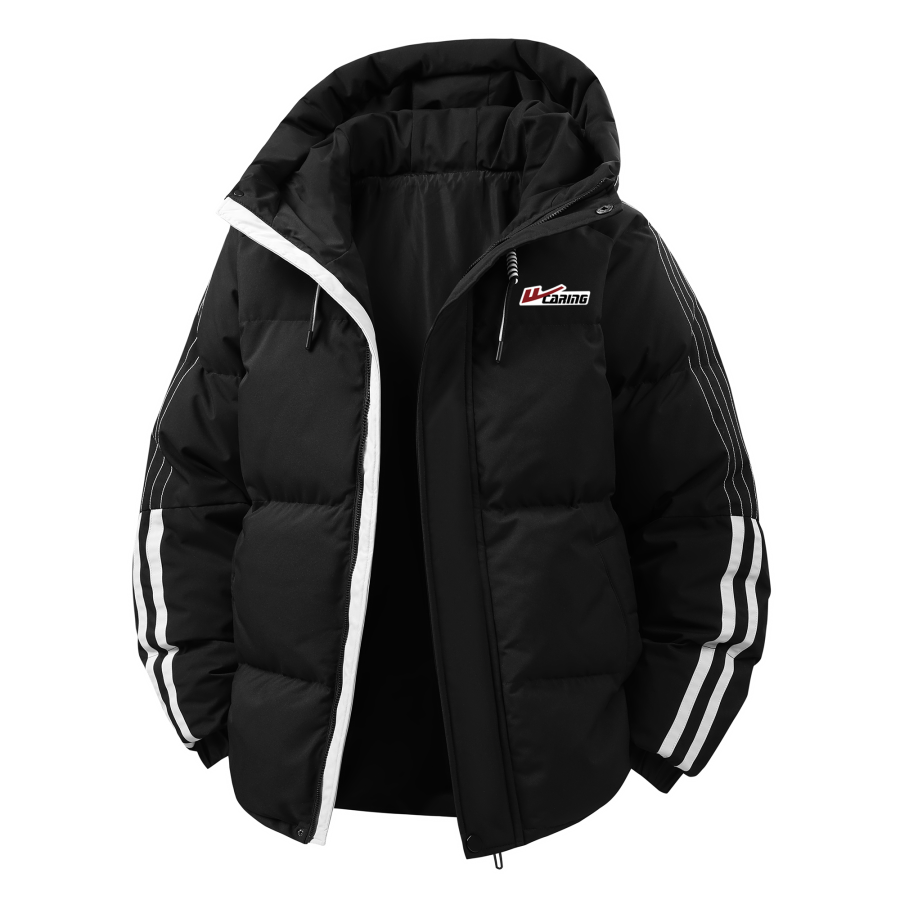 WARRIOR WARRIOR Down Jackets Unisex Hooded Fleece Lined Down Jacket