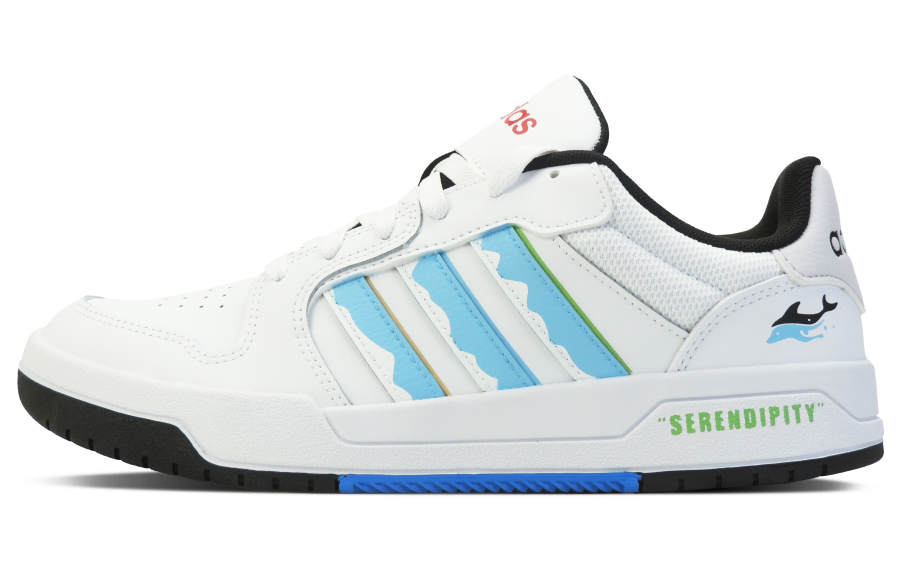 Adidas Neo Entrap Trio Collection, Ocean Low top Skateboard Shoes Men's Blue White