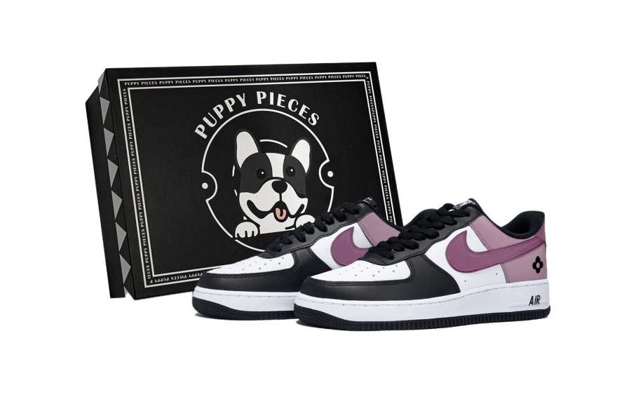 Nike Nike Air Force 1 Rose Raspberry, Special Shoe Box Slip Resistant Low top Skateboard Shoes Men's White Pink