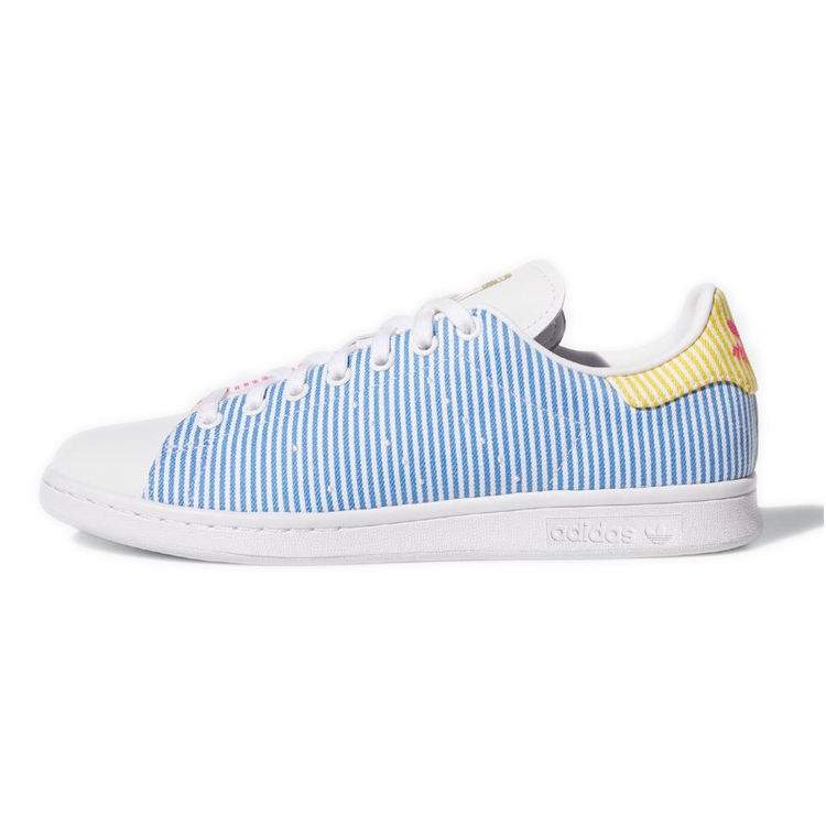 Adidas Originals Stan Smith Coverage Low top Skateboard Shoes Unisex White Rainbow
