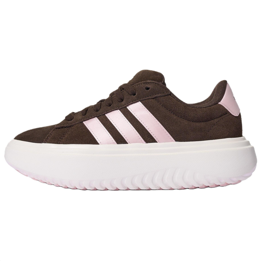 Adidas Adidas GRAND COURT PLATFORM Skateboard Shoes Women's Brown Pink