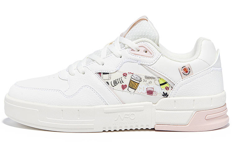 361° Slip Resistant Abrasion Resistant Slip Resistant Abrasion Resistant Low top Skateboard Shoes Women's Feather White