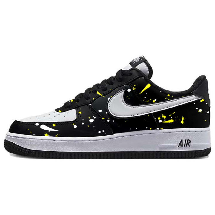 Nike Nike Air Force 1 Slip Resistant, Abrasion Resistant, Quick Dry Low top Skateboard Shoes Unisex Black White