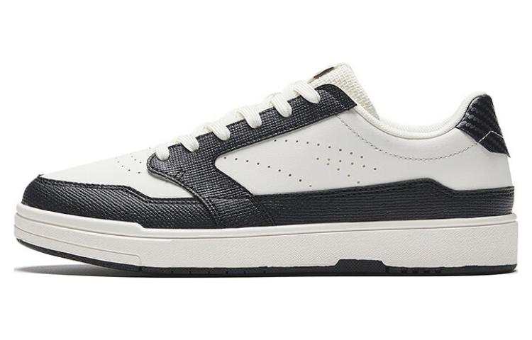 Anta Slip Resistant Cushioning Low top Skateboard Shoes Women's Ivory White/Black