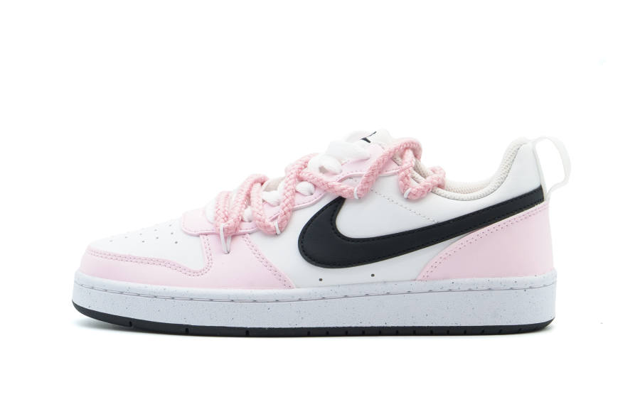Nike Nike Court Borough Abrasion Resistant Low top Skateboard Shoes Women's Pink White