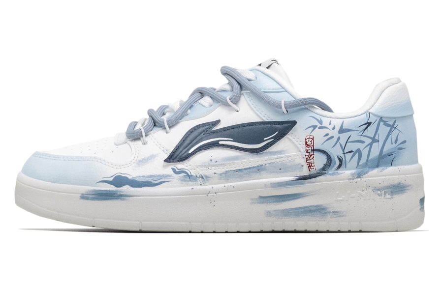 Li-Ning Li Ning Floating Boat Slip Resistant Abrasion Resistant Low top Skateboard Shoes Men's Sky Blue