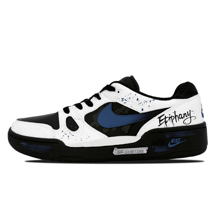 Nike Nike Full Force Fengchuang Manufacturing, Dark Current Ice Blue Abrasion Resistant Low top Skateboard Shoes Men's