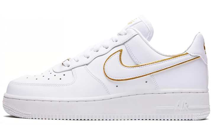 Nike Nike Air Force 1 Low White Gold Swoosh Women's