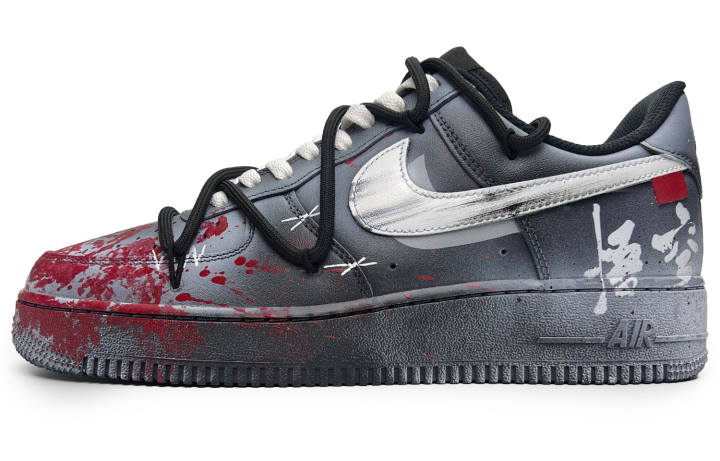 Nike Nike Air Force 1 Black God Wukong Slip Resistant Abrasion Resistant Slip Resistant Abrasion Resistant Low top