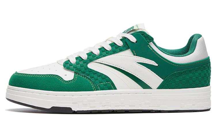 Anta Street Naughty Abrasion Resistant Low top Skateboard Shoes Women's Green White
