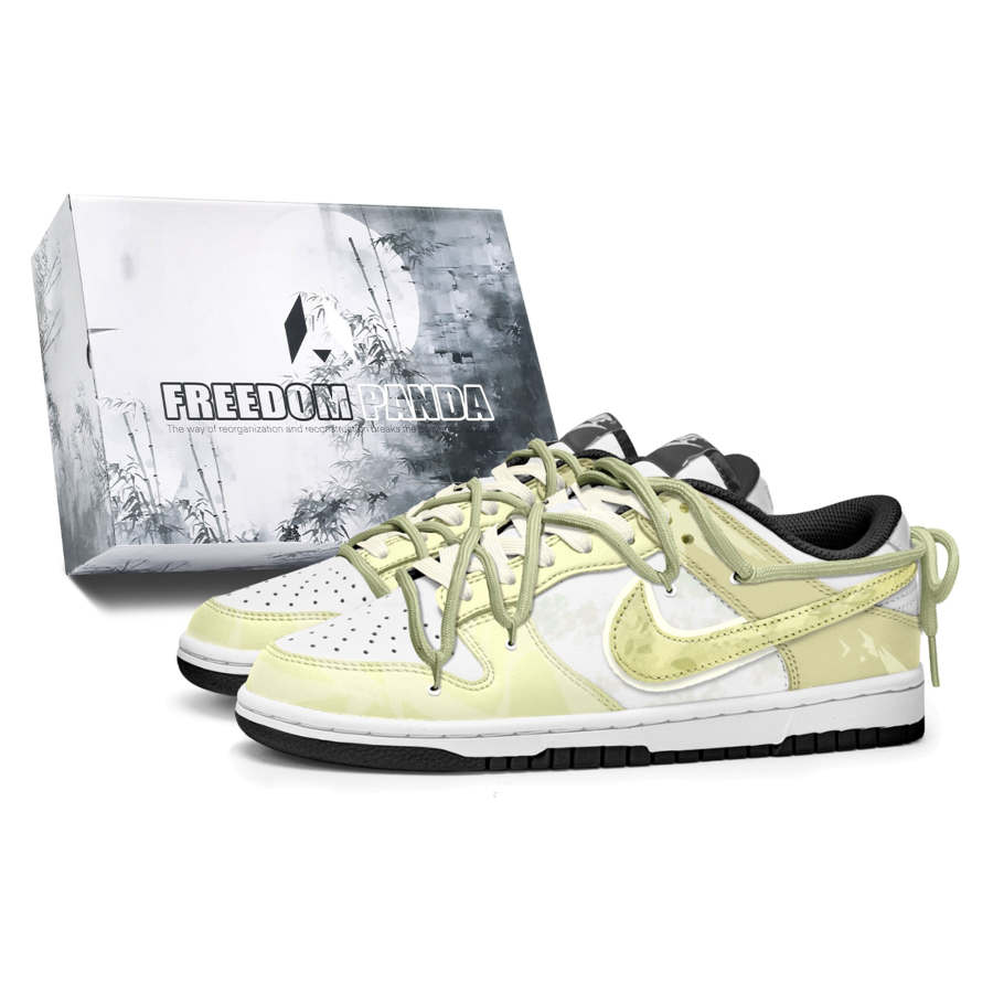 Nike Nike Dunk Freedom Panda, Box, Enchanted Path Slip Resistant Abrasion Resistant Low top Skateboard Shoes Unisex
