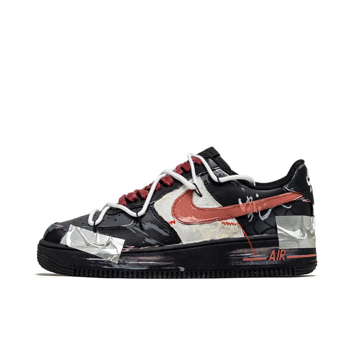 Nike Nike Air Force 1 Da Vinci Custom, Serpent Auspicious, Candle Spring Slip Resistant Abrasion Resistant