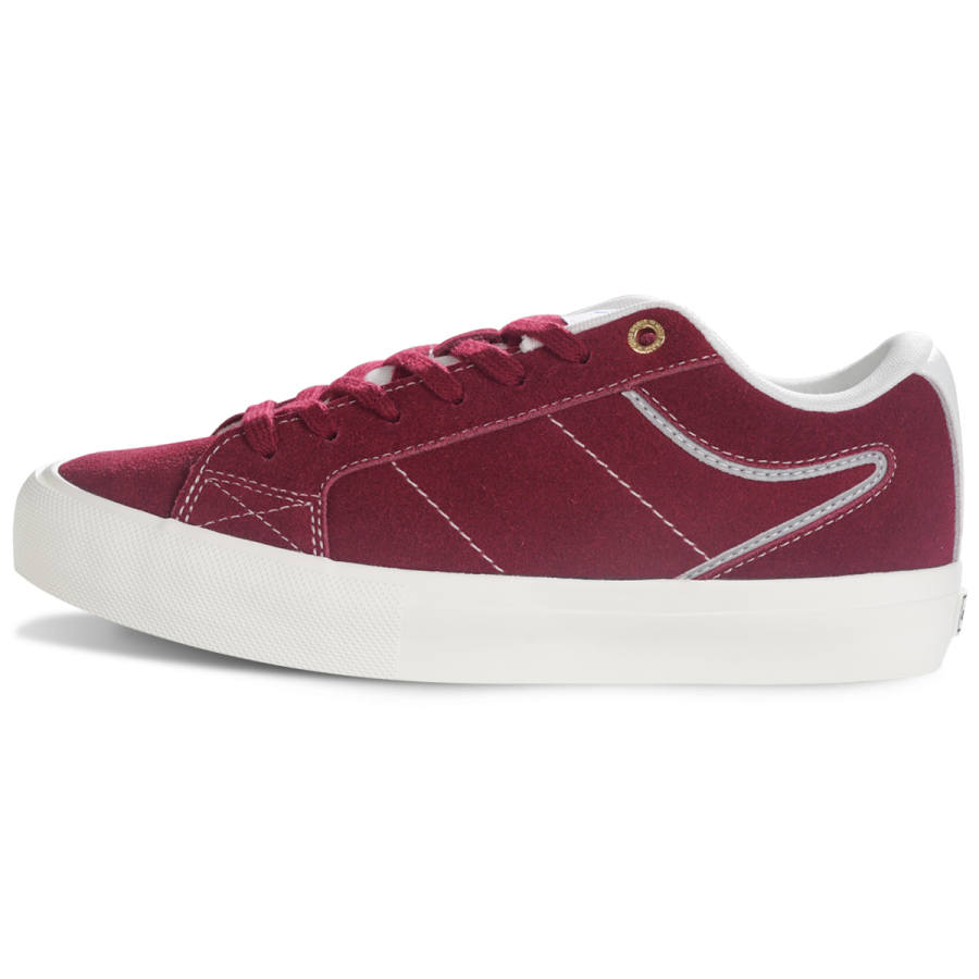 Ollieskate Low top Skateboard Shoes Unisex Burgundy