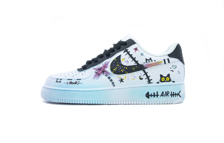 Nike Nike Air Force 1 Coverage Slip Resistant Lightweight Height Increasing Moisture Wicking Low top Skateboard Shoes Men's