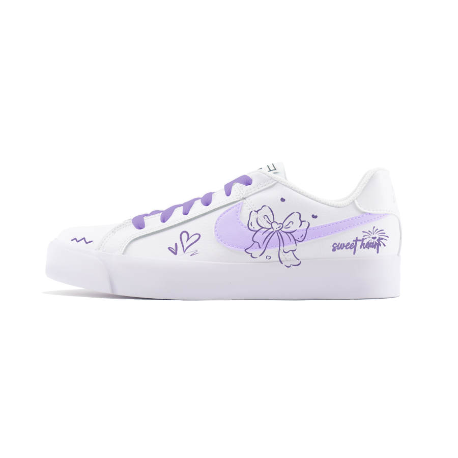 Nike Nike Court Royale AC Abrasion Resistant Abrasion Resistant Low top Skateboard Shoes Women's Purple