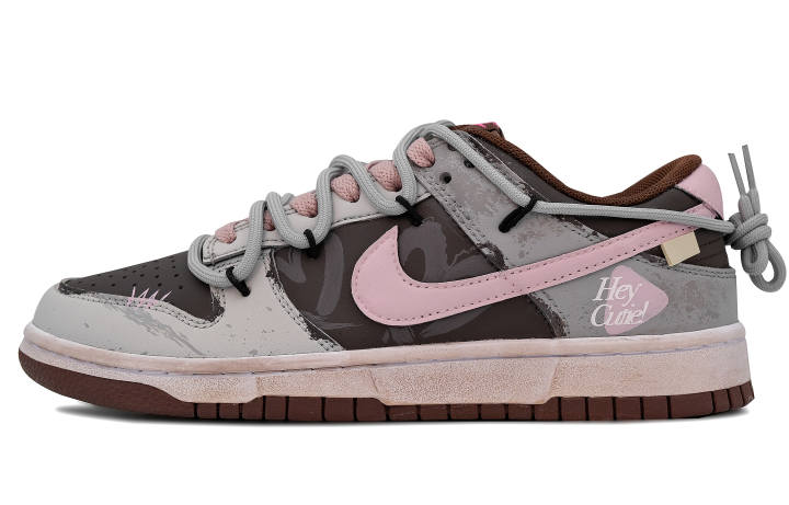 Nike Nike Dunk Slip Resistant Cushioning Slip Resistant Cushioning Low top Skateboard Shoes Women's Pink Brown Black