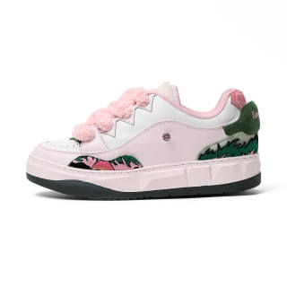 Ruby Scott INNERSECT X Ruby Scott Skateboard Shoes Unisex Low Top Pink/White