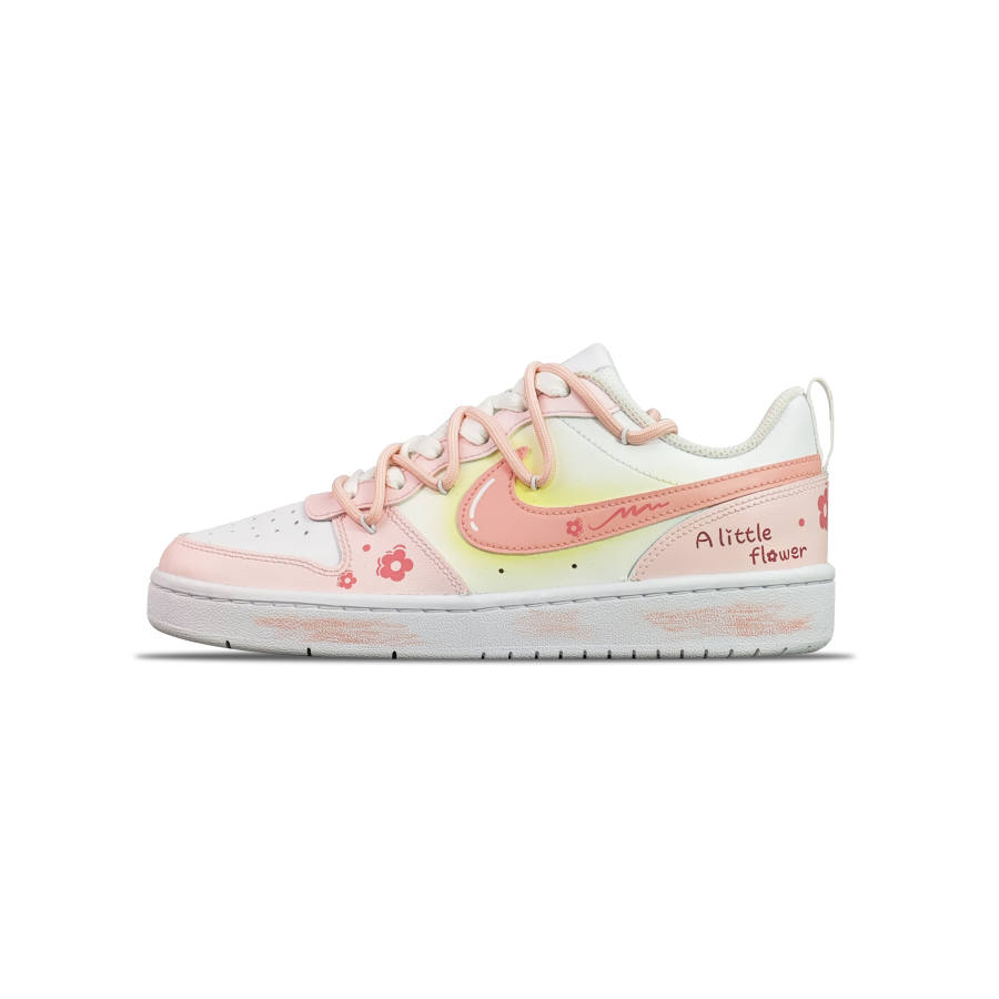 Nike Nike Court Borough Slip Resistant Abrasion Resistant Low top Skateboard Shoes GS Pink