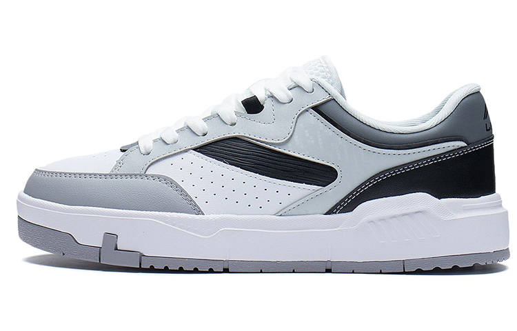Li-Ning Li Ning Wear resistant And Lightweight Low top Skateboard Shoes Men's Black White Gray