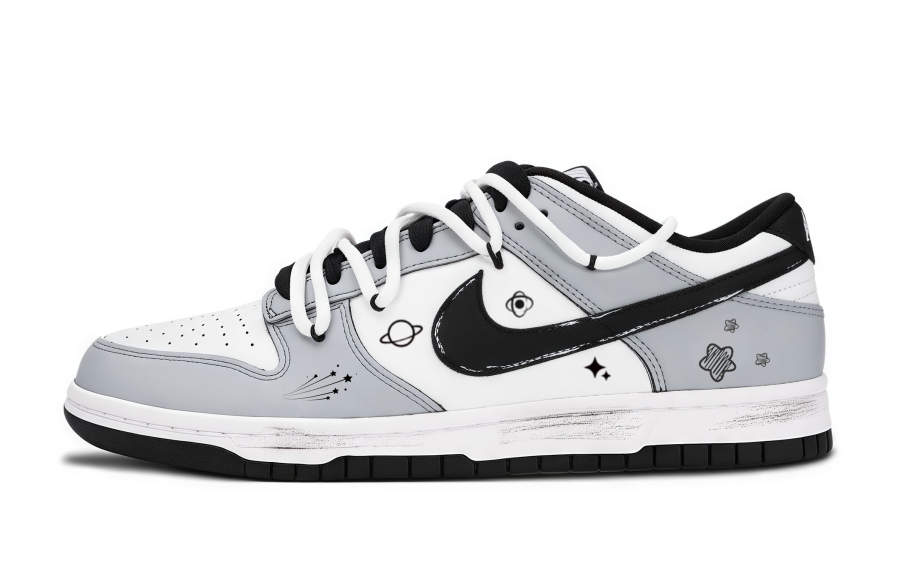 Nike Nike Dunk Abrasion Resistant Low top Skateboard Shoes Unisex Smoke Gray