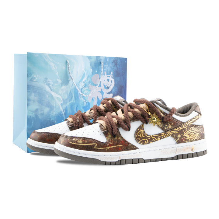 Nike Nike Dunk Sudan Abrasion Resistant Low top Skateboard Shoes Men's Brown White