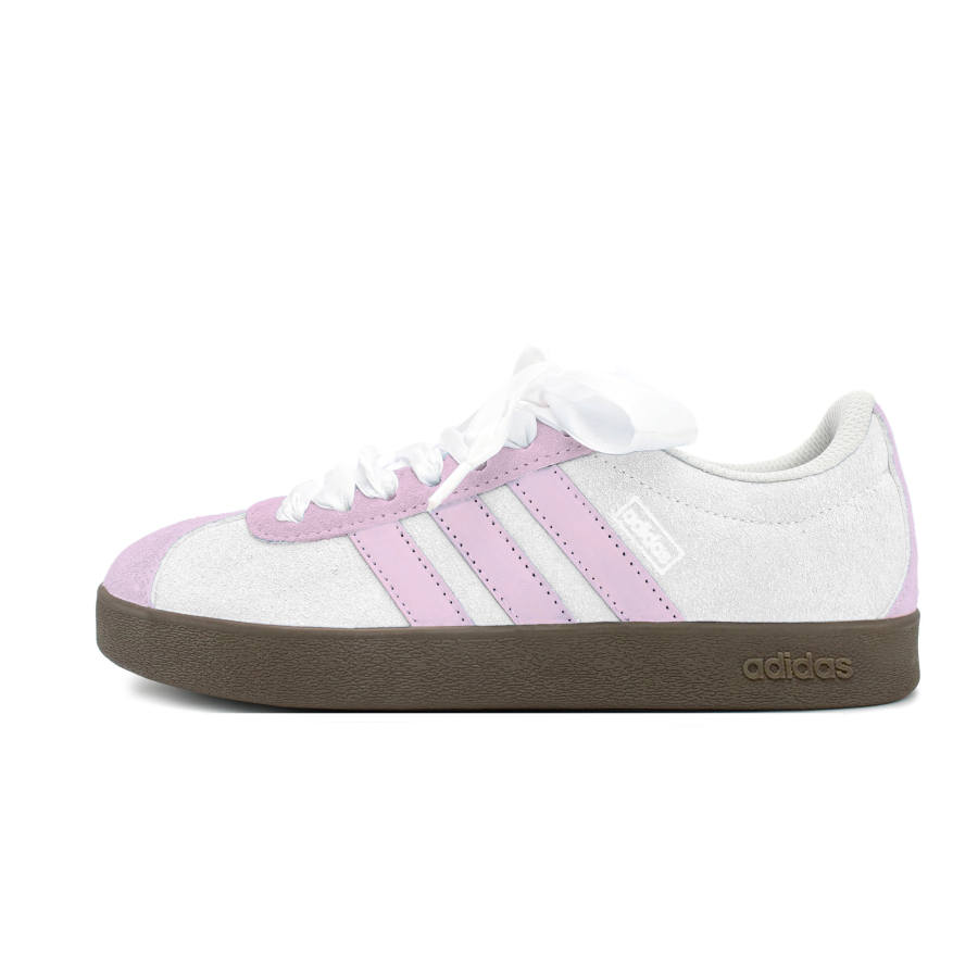 Adidas Neo VL Court 2.0 Skateboard Shoes Unisex Low Top Pink White