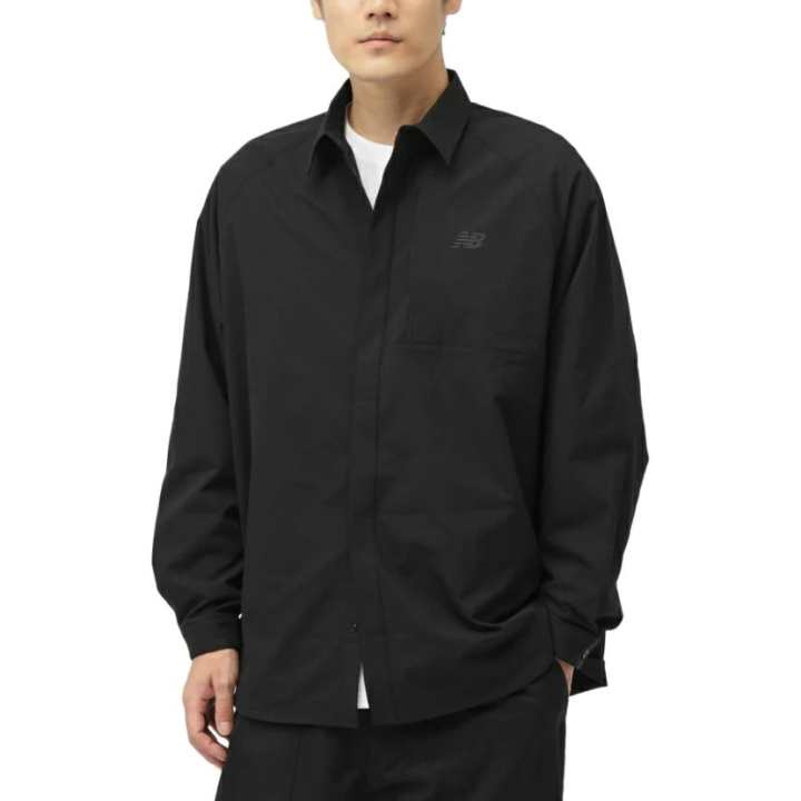 New Balance New Balance Shirts Men's Black Lapel Moderate