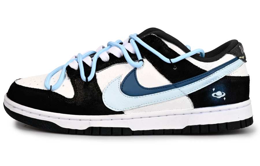 Nike Nike Dunk Slip Resistant Abrasion Resistant Low top Skateboard Shoes Unisex Blue Black