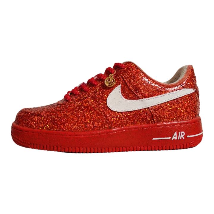 Nike Nike Air Force 1 Low top Skateboard Shoes Men's Red
