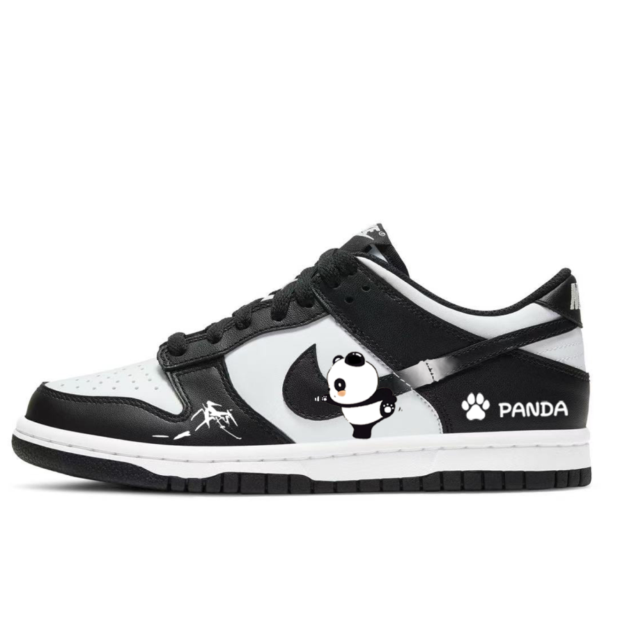 Nike Nike Dunk Slip Resistant Abrasion Resistant Low top Skateboard Shoes Unisex Black White