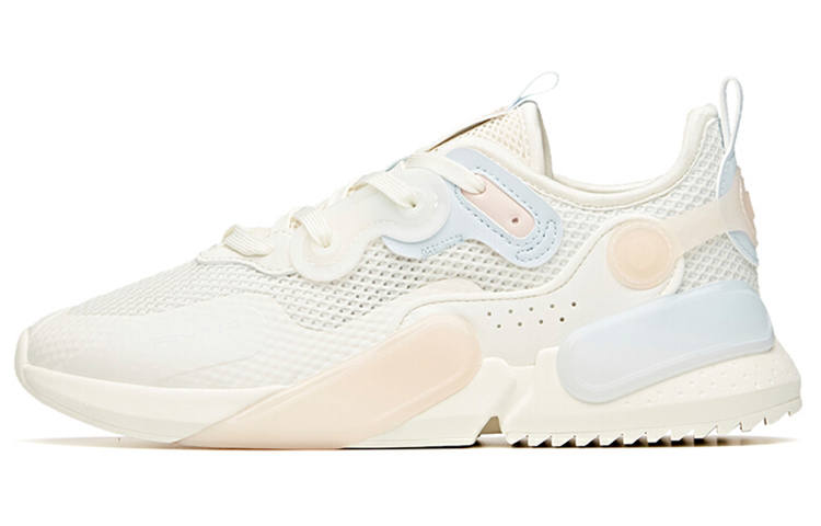 Anta Life Collection Mesh Breathable Low top Skateboard Shoes Women's White Gray Pink