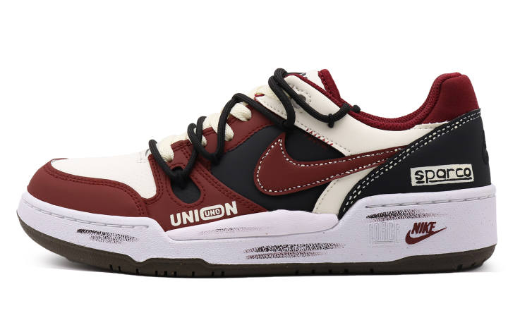 Nike Nike Full Force Abrasion Resistant Breathable Abrasion Resistant Breathable Low top Skateboard Shoes Men's Red Black