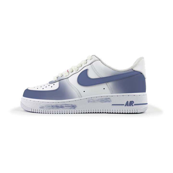 Nike Nike Air Force 1 Coverage Thermal Coverage Low top Skateboard Shoes Women's White Blue