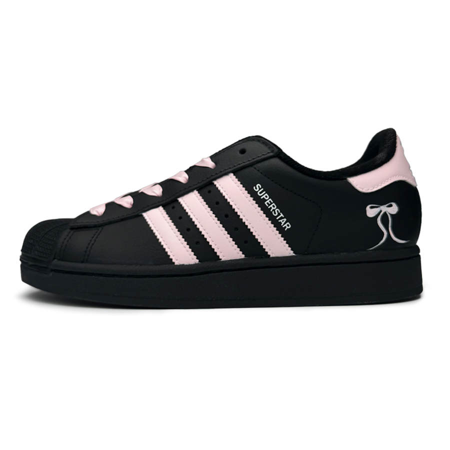 Adidas Originals Superstar 2 Spring Summer, Anti Aging, Versatile, Pink Bowknot Abrasion Resistant Low top