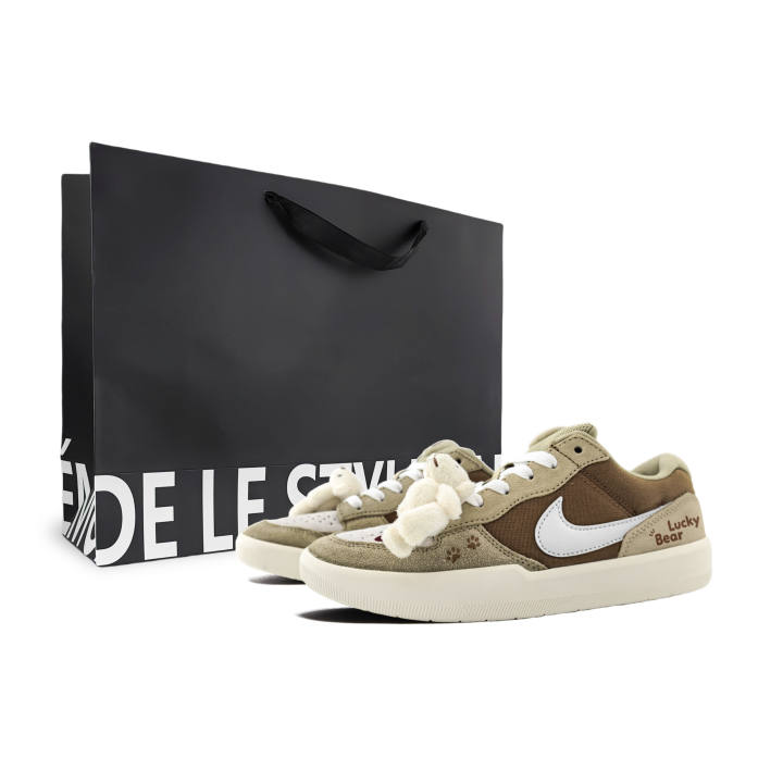 Nike Nike SB Force 58 Abrasion Resistant Abrasion Resistant Low top Skateboard Shoes Unisex Brown