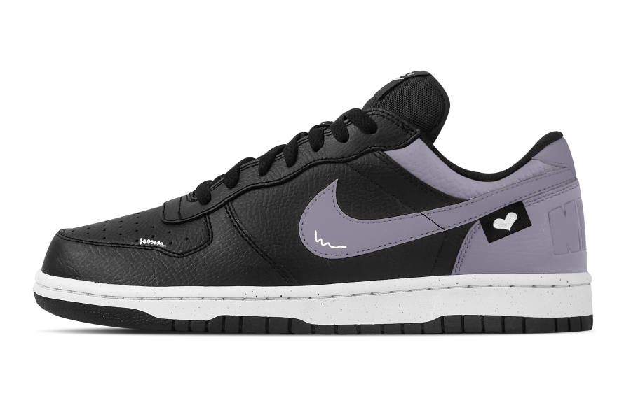 Nike Nike Big Taro Romantic Abrasion Resistant Breathable Low top Skateboard Shoes Men's Black Purple