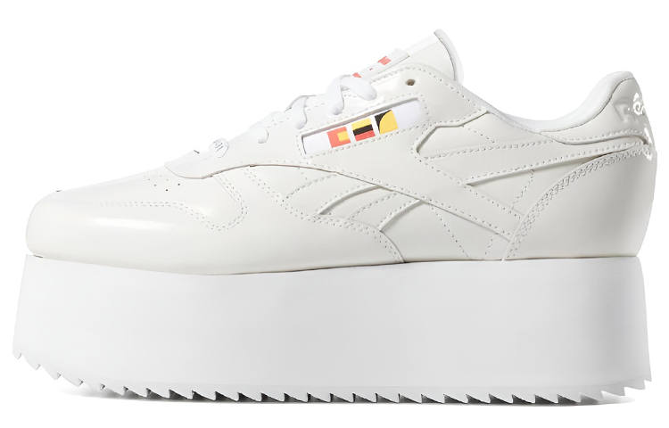 Reebok Gigi Hadid X Reebok Classic Leather Triple Thick Sole Casual Skateboarding Shoes White Women's