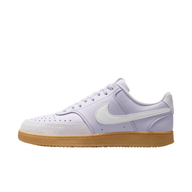 Nike Nike Court Vision Leather Low top Skateboard Shoes Men's Purple