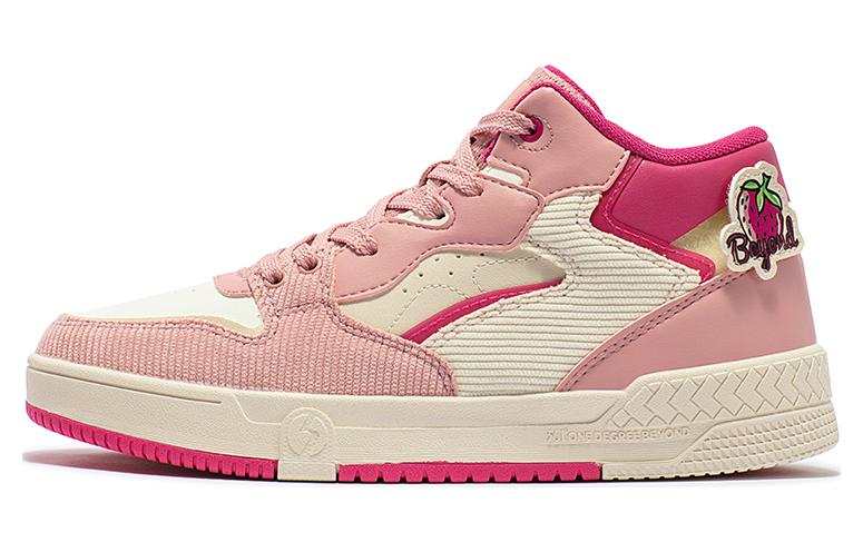 361° Abrasion Resistant Breathable Mid top Skateboard Shoes Women's Pink
