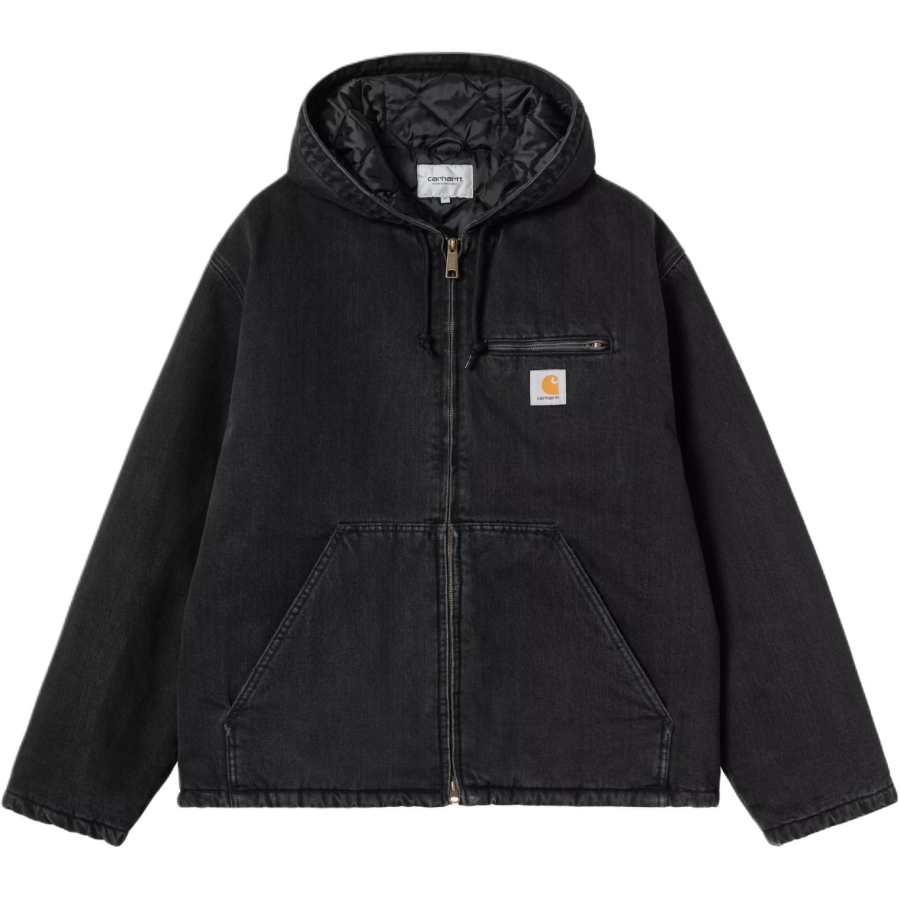 Carhartt Wip Cleveland Hooded Zipped Denim Jacket