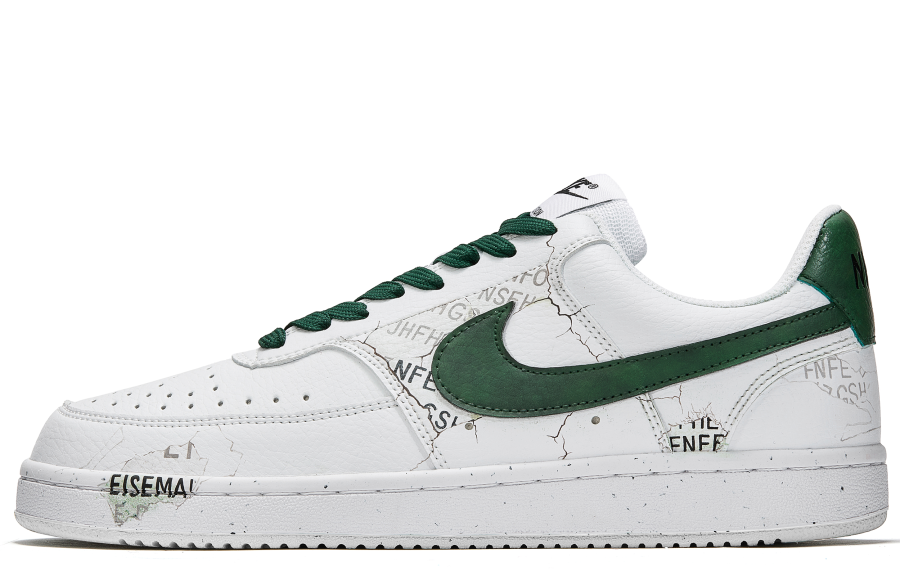 Nike Nike Court Borough Free Panda, Wild Moss Slip Resistant Abrasion Resistant Balance Low top Skateboard Shoes Men's