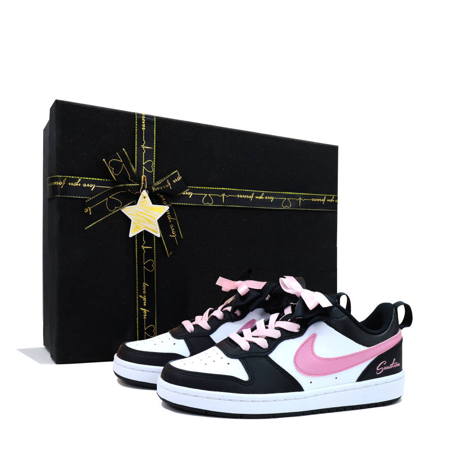 Nike Nike Court Borough Skateboard Shoes Women's Low Top Purple, Black