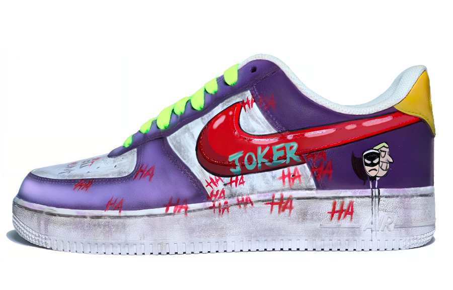 Nike Nike Air Force 1 07 'Joker' Year Of The Dragon Limited Edition Skateboard Shoes Men's Purple Yellow Red