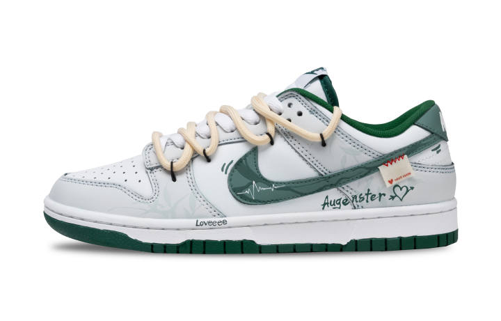 Nike Nike Dunk Slip Resistant Abrasion Resistant Low top Skateboard Shoes Unisex Gray Green