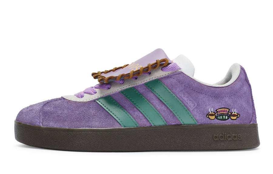 Adidas Neo Vl Court 811 Manufacturing, Friends American Vintage Low top Skateboard Shoes Unisex Purple Green
