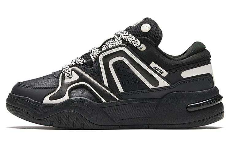Anta AOJIE Slip Resistant Abrasion Resistant Low top Skateboard Shoes Women's Black
