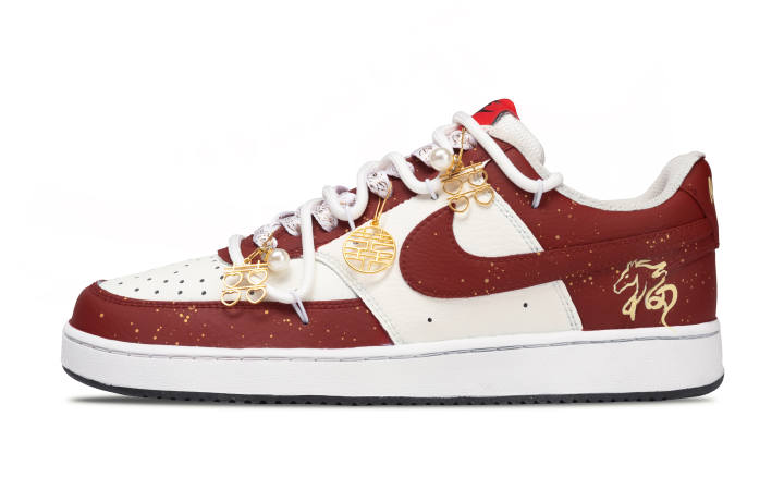 Nike Nike Court Vision 1 Abrasion Resistant Abrasion Resistant Low top Skateboard Shoes Men's Red