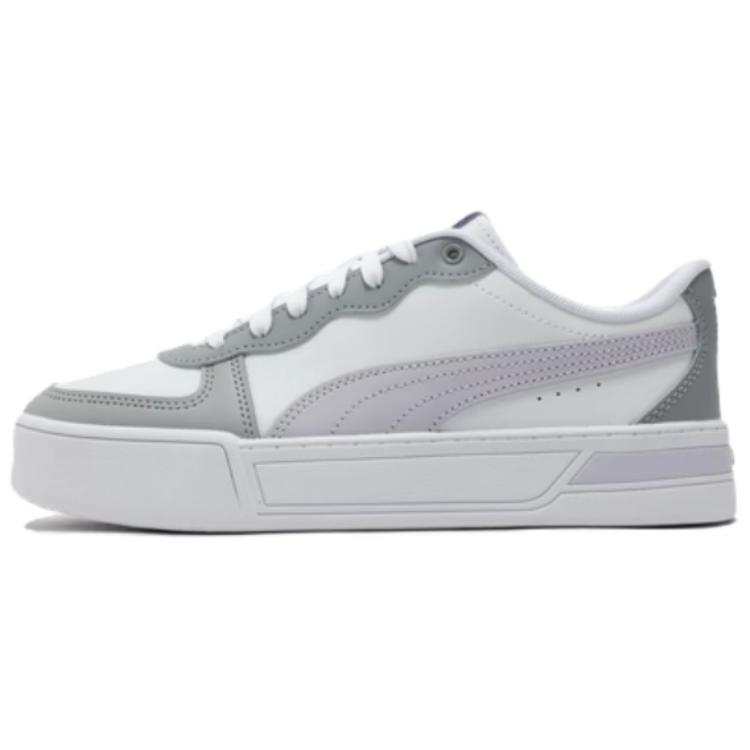 PUMA Skye Height Increasing Low top Skateboard Shoes Women's Gray Purple