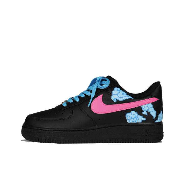 Nike Nike Air Force 1 Low top Skateboard Shoes Women's Blue Pink