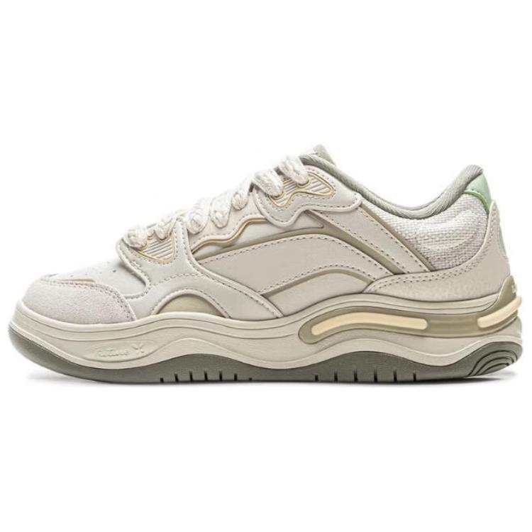 Li-Ning Li Ning Future Flow Coverage Slip Resistant And Abrasion Resistant Low top Skateboard Shoes Women's White